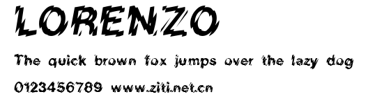 LORENZO.ttf字體轉換器圖片