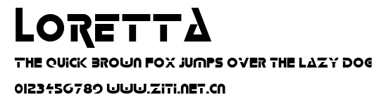 LORETTA.ttf字體轉換器圖片