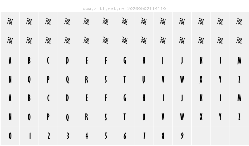 字符映射圖