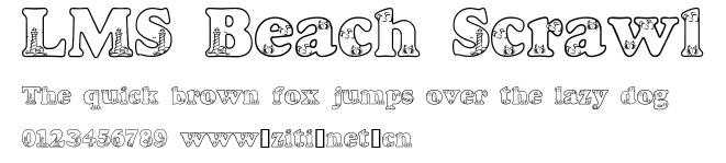 LMS Beach Scrawl.ttf字體轉換器圖片