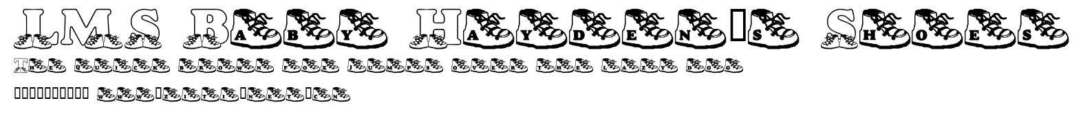 LMS Baby Hayden's Shoes.ttf字體轉換器圖片