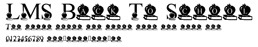 LMS Back To School.ttf字體轉換器圖片