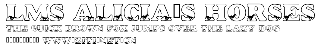 LMS Alicia's Horses.ttf字體轉換器圖片