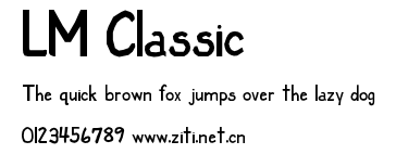 LM Classic.ttf字體轉換器圖片
