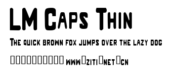 LM Caps Thin.ttf字體轉換器圖片