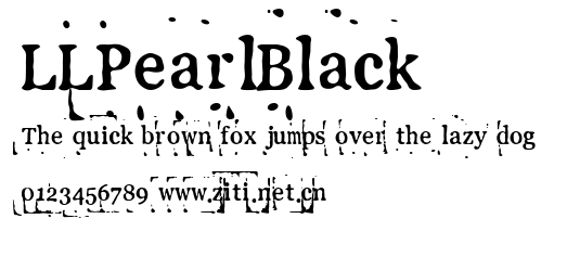 LLPearlBlack.ttf字體轉換器圖片