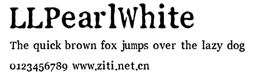 LLPearlWhite.ttf字體轉換器圖片
