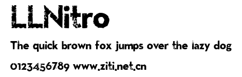LLNitro.ttf字體轉換器圖片