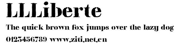 LLLiberte.ttf字體轉換器圖片