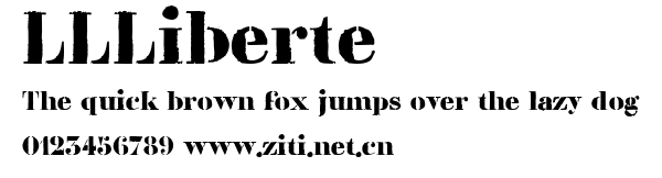 LLLiberte.ttf字體轉換器圖片