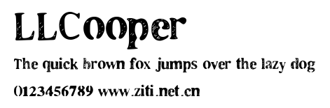 LLCooper.ttf字體轉換器圖片
