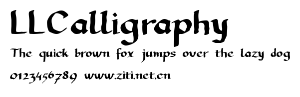 LLCalligraphy.ttf字體轉換器圖片