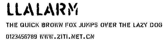 LLAlarm.ttf字體轉換器圖片