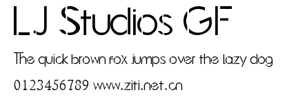 LJ Studios GF.ttf字體轉換器圖片