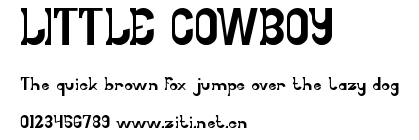 LITTLE COWBOY.ttf字體轉換器圖片