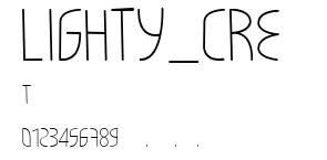 LIGHTY_CRE.ttf字體轉換器圖片