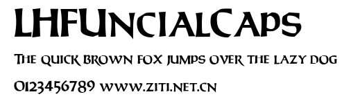 LHFUncialCaps.ttf字體轉換器圖片