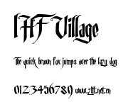 LHF Village.ttf字體轉換器圖片