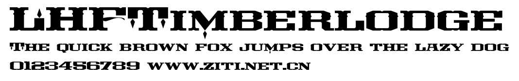 LHFTimberlodge.ttf字體轉換器圖片