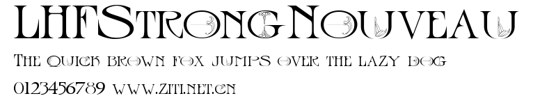 LHFStrongNouveau.ttf字體轉換器圖片
