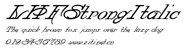 LHFStrongItalic.ttf字體轉換器圖片