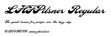 LHFPilsner Regular.ttf字體轉換器圖片