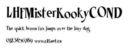 LHFMisterKookyCOND.ttf字體轉換器圖片