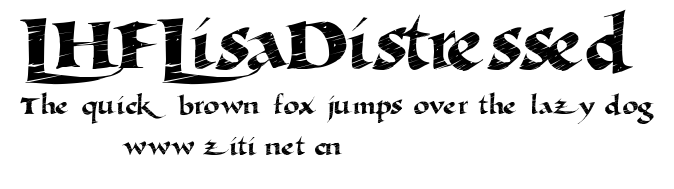 LHFLisaDistressed.ttf字體轉換器圖片