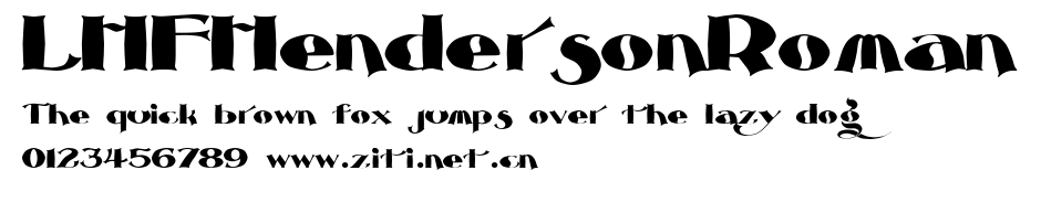 LHFHendersonRoman.ttf字體轉換器圖片