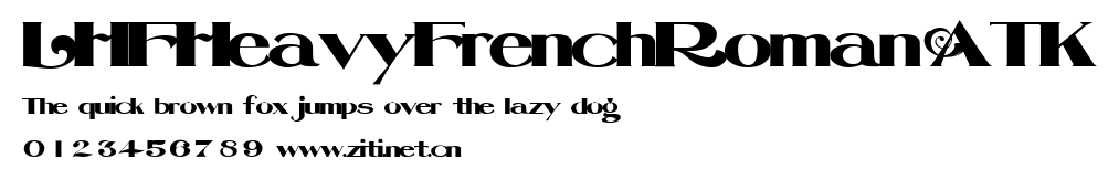 LHFHeavyFrenchRomanATK.ttf字體轉換器圖片