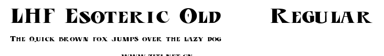 LHF Esoteric Old | Regular.ttf字體轉換器圖片