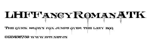 LHFFancyRomanATK.ttf字體轉換器圖片