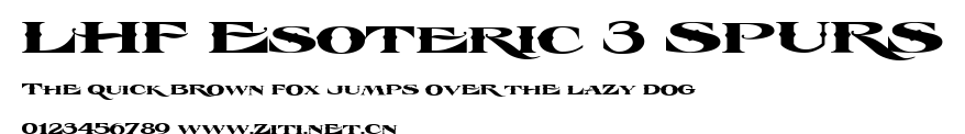 LHF Esoteric 3 SPURS.ttf字體轉換器圖片