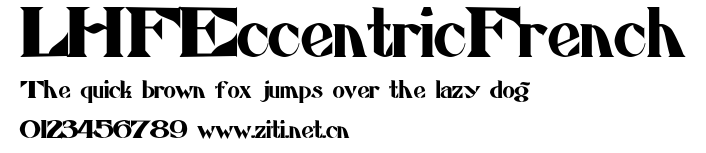 LHFEccentricFrench.ttf字體轉換器圖片