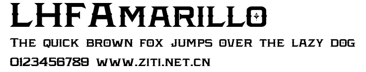 LHFAmarillo.ttf字體轉換器圖片