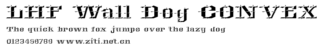 LHF Wall Dog CONVEX.ttf字體轉換器圖片