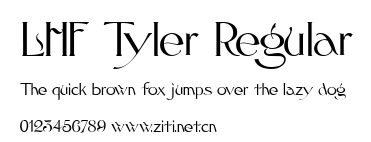 LHF Tyler Regular.ttf字體轉換器圖片