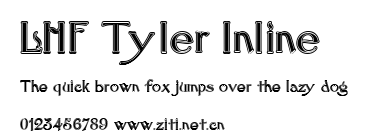 LHF Tyler Inline.ttf字體轉換器圖片