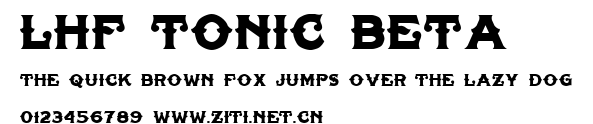 LHF Tonic BETA.ttf字體轉換器圖片