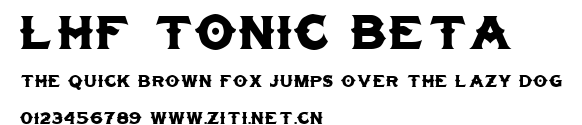 LHF Tonic BETA.ttf字體轉換器圖片