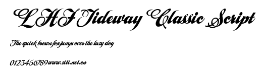 LHF Tideway Classic Script.ttf字體轉換器圖片