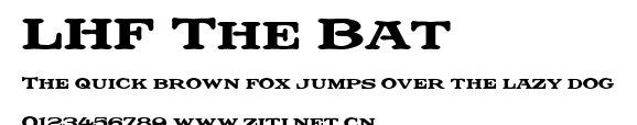 LHF The Bat.ttf字體轉換器圖片