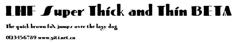 LHF Super Thick and Thin BETA.ttf字體轉換器圖片