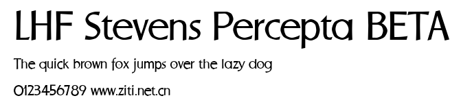 LHF Stevens Percepta BETA.ttf字體轉換器圖片