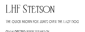 LHF Stetson.ttf字體轉換器圖片
