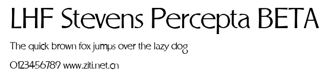 LHF Stevens Percepta BETA.ttf字體轉換器圖片