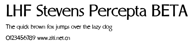 LHF Stevens Percepta BETA.ttf字體轉換器圖片