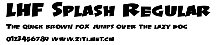 LHF Splash Regular.ttf字體轉換器圖片