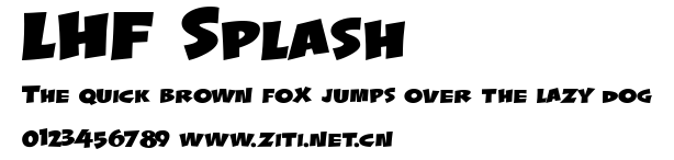 LHF Splash.ttf字體轉換器圖片