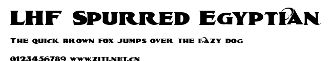 LHF Spurred Egyptian.ttf字體轉換器圖片